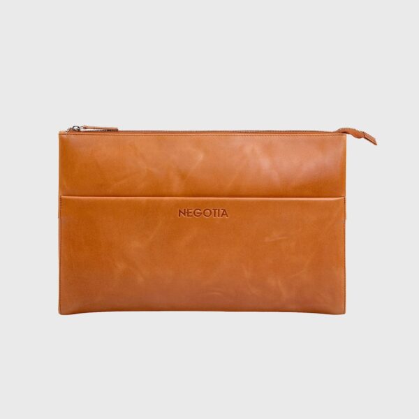 Alpha | Laptop Folio 14'' Bruin - Leren Laptophoes MacBook Pro & Air