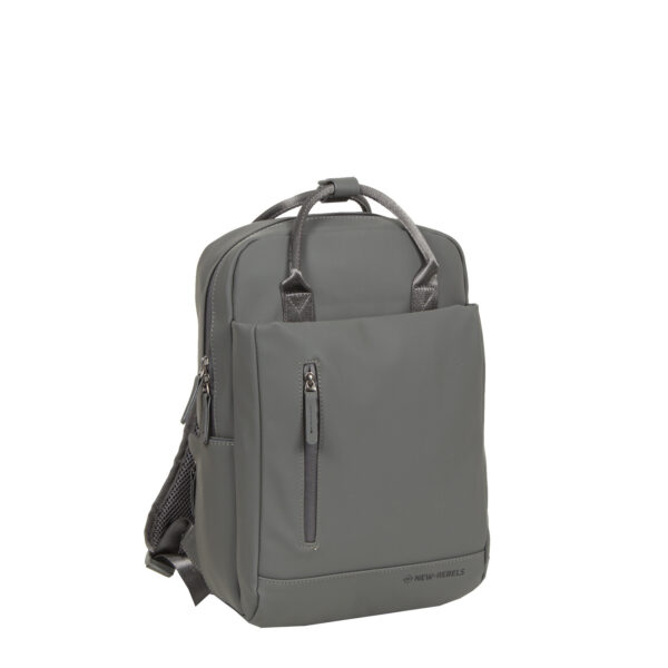 New Rebels Harper Miami Antraciet 10L Rugzak Waterafstotend Laptop 13"