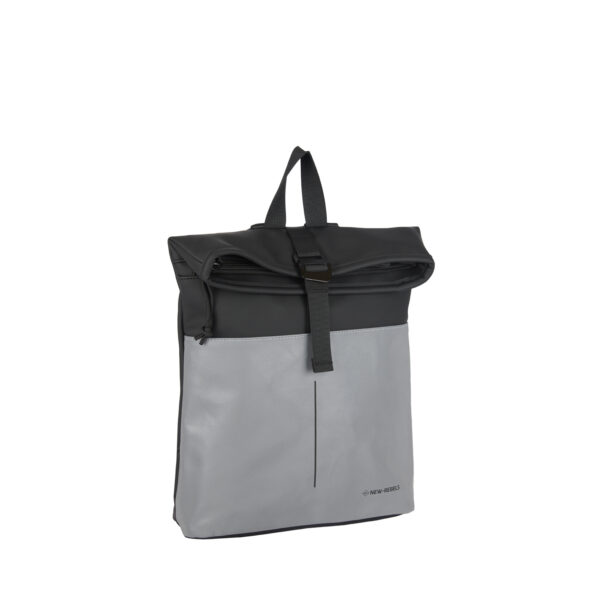 New Rebels Bowie Los Angeles Zwart 9L Rugtas Rolltop Reflectie Waterafstotend