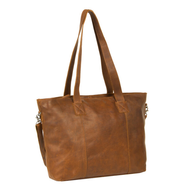 Justified Bags Justified Bags Nynke Cognac 16L Big Shopper Laptop 15.6