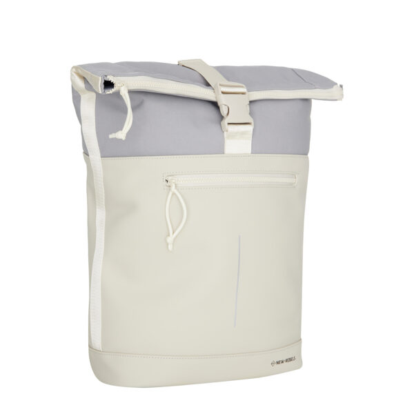 New Rebels Ferron New York Rolltop Rugzak 16L Beige