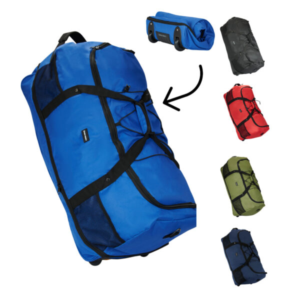 New Rebels Nevada Newark Navy 110L Rollable Trolley Weekendtas Waterafstotend