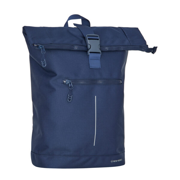 New Rebels Valor New York Navy blauw 21L Rugtas Rolltop Waterafstotend Laptop 15.6"