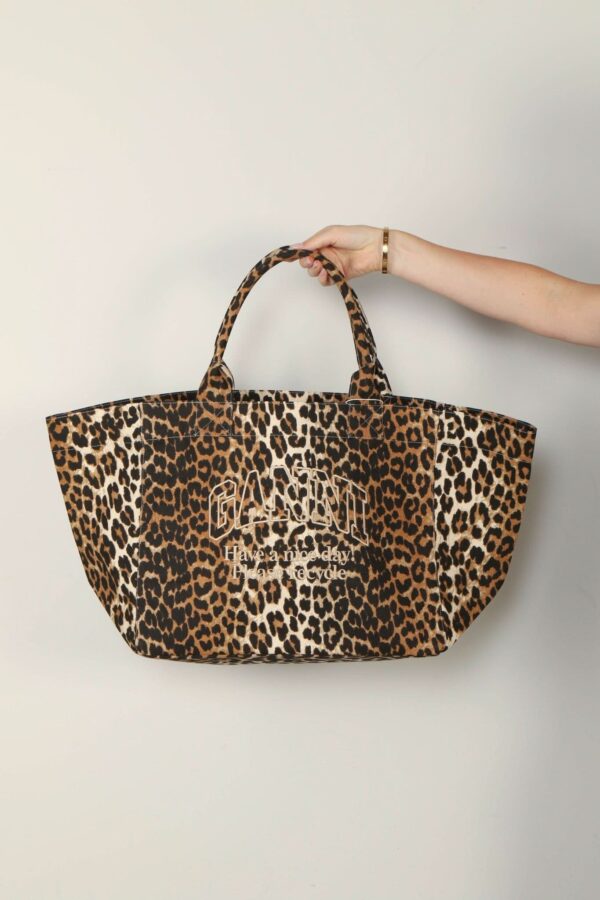Ganni - tas - A5822 Shopper XXL - Leopard