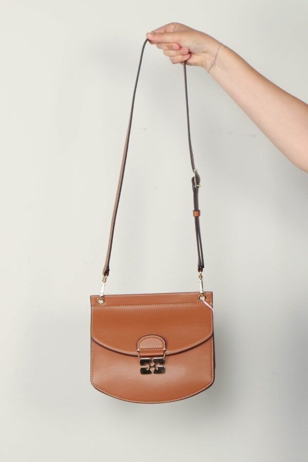 Ganni - Tas - Apo G bag small - Caramel Cafe