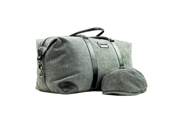 Tweed Weekender Tas Grijs | Peaky Blinders
