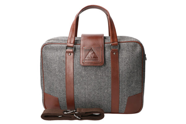 Laptoptas Grijs/Bruin Tweed | Arthur | Peaky Blinders