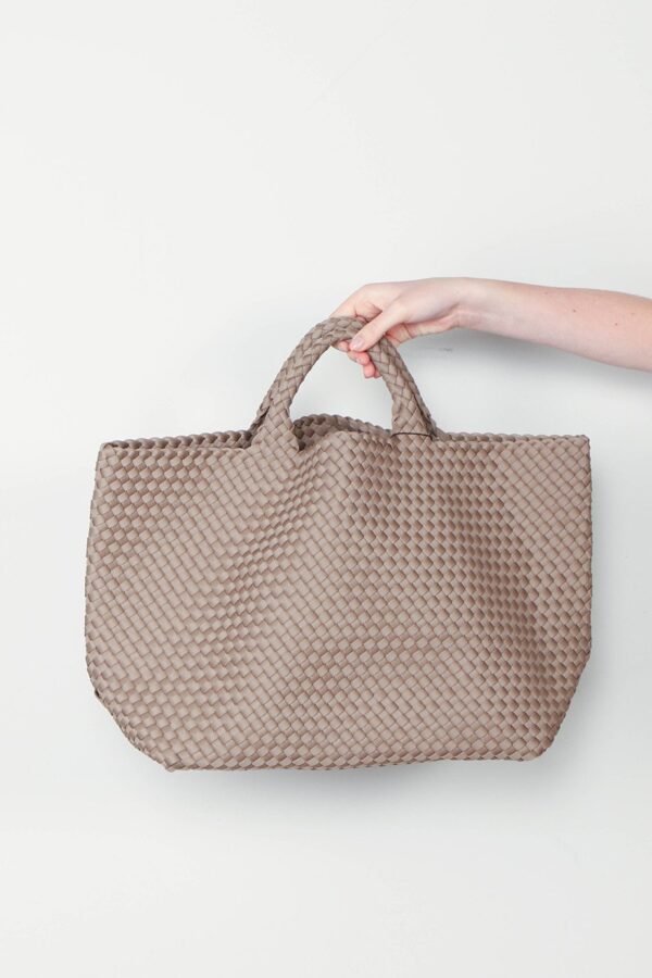 Naghedi Tassen beige Neopreen naghedi-tas-st-barths-large-tote-cashmere-onesize