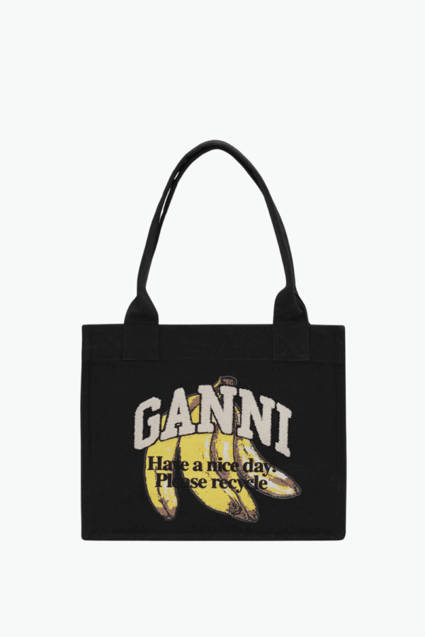 Ganni shopper Large A6897 black