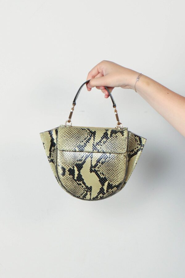 Wandler Tassen groen maat Leer wandler-tas-hortensia-mini-lime-python-onesize