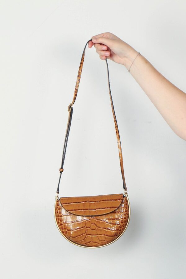 Wandler Tassen bruin maat Leer wandler-tas-kate-mini-crossbody-saddle-croco-onesize