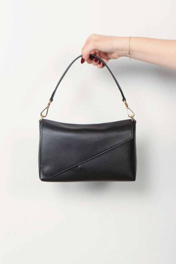 Wandler Tassen Zwart maat Leer wandler-tas-oscar-baguette-crossbody-black-one size
