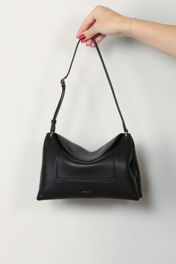 Wandler Tas Zwart maat Leer wandler-tas-penelope-slouch-black-crust-one size