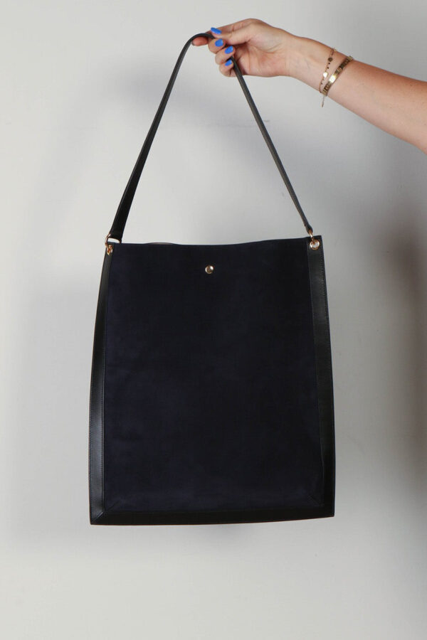 Wandler Tas Zwart leer wandler-tas-penny-tote-orion-suede-black-onesize